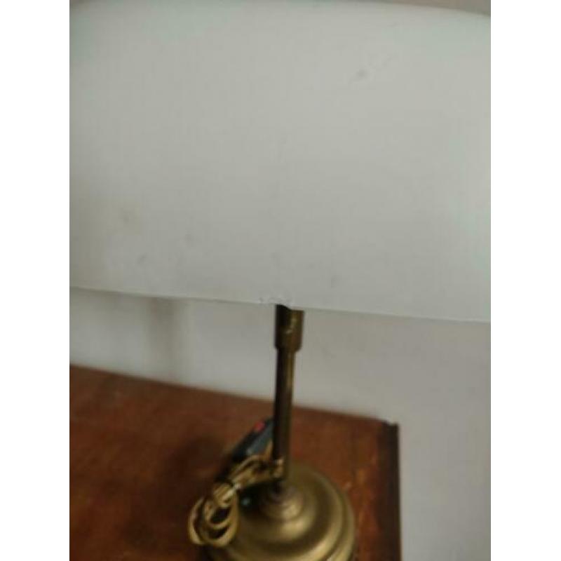 bankier lamp notaris lamp wit glas
