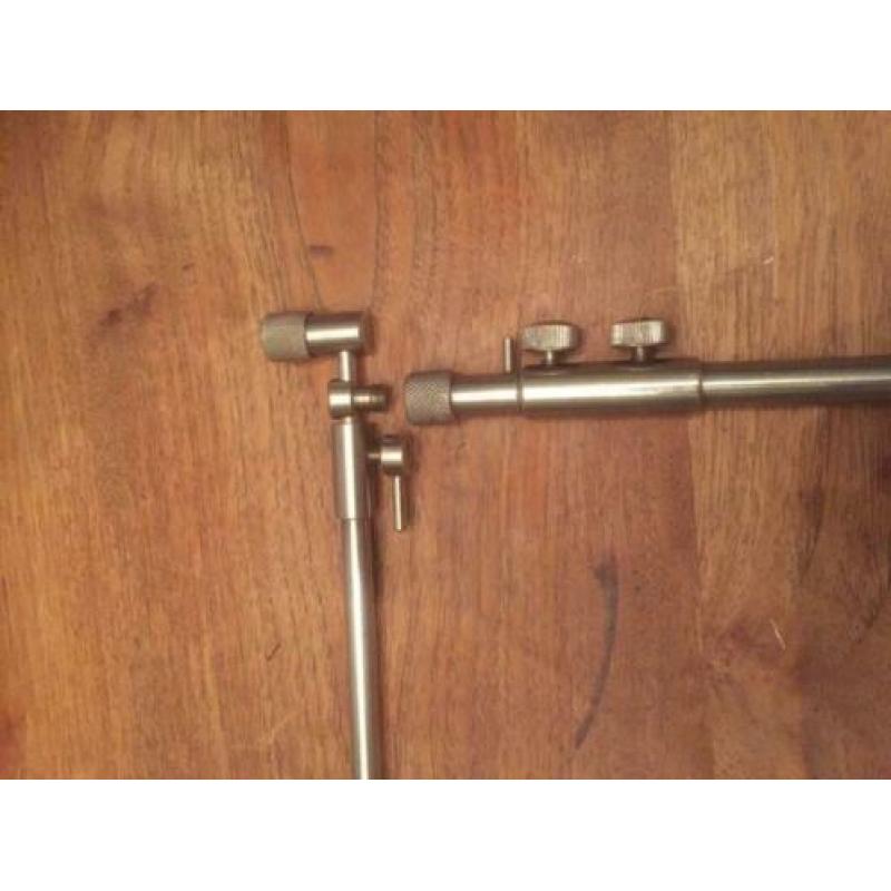 2x RvS adjustable buzzerbars met 4x banksticks en goalposts