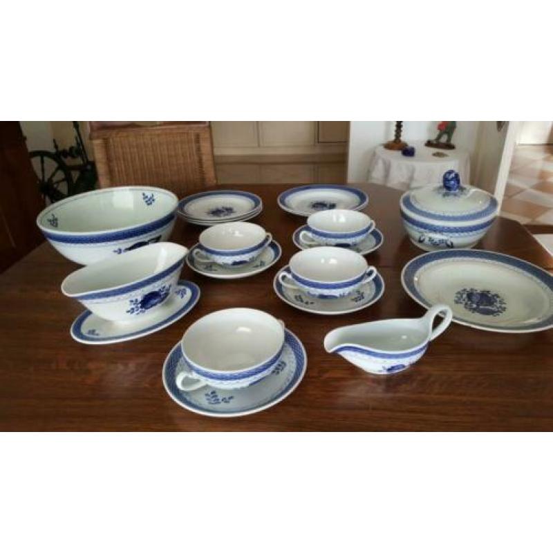 servies Royal Copenhagen Tranquebar blauw