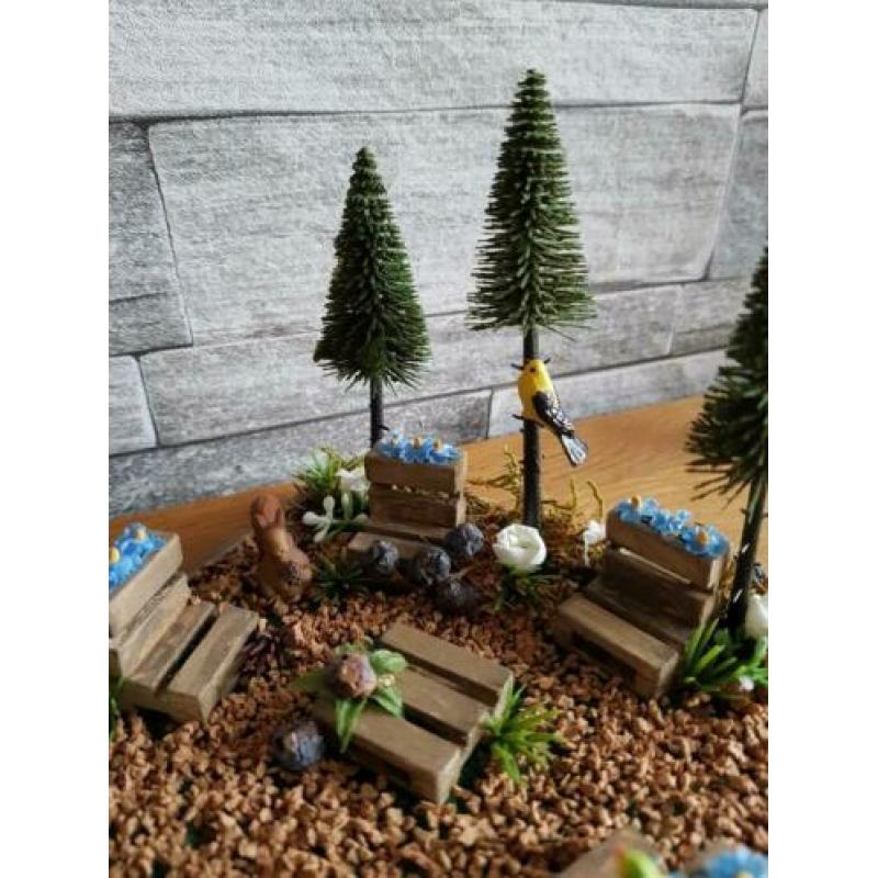 Kerstdorp buitenparkje geheel compleet kerst