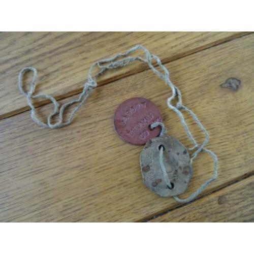 Setje dogtags, RAF op naam van Thomas