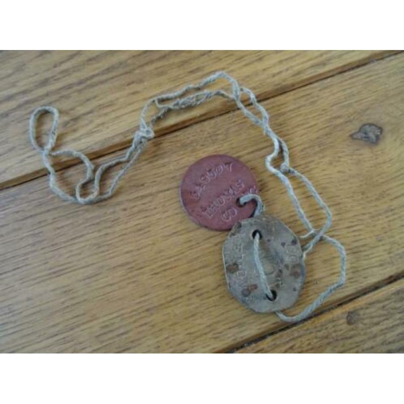 Setje dogtags, RAF op naam van Thomas