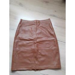 Leren rok maat M, Stradavarius