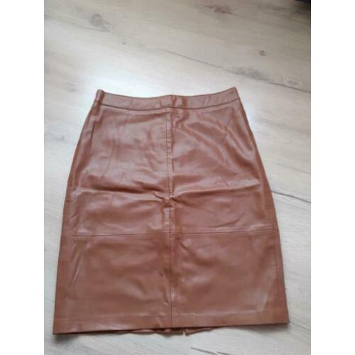 Leren rok maat M, Stradavarius