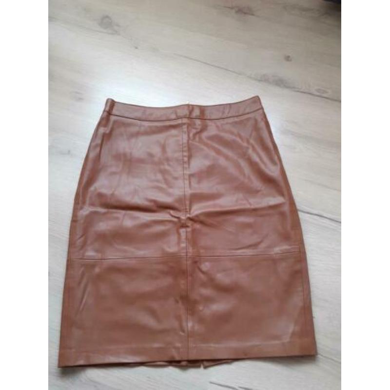 Leren rok maat M, Stradavarius