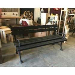 (hard)houten tuinbanken,gietijzer of hout onderstel,maatwerk