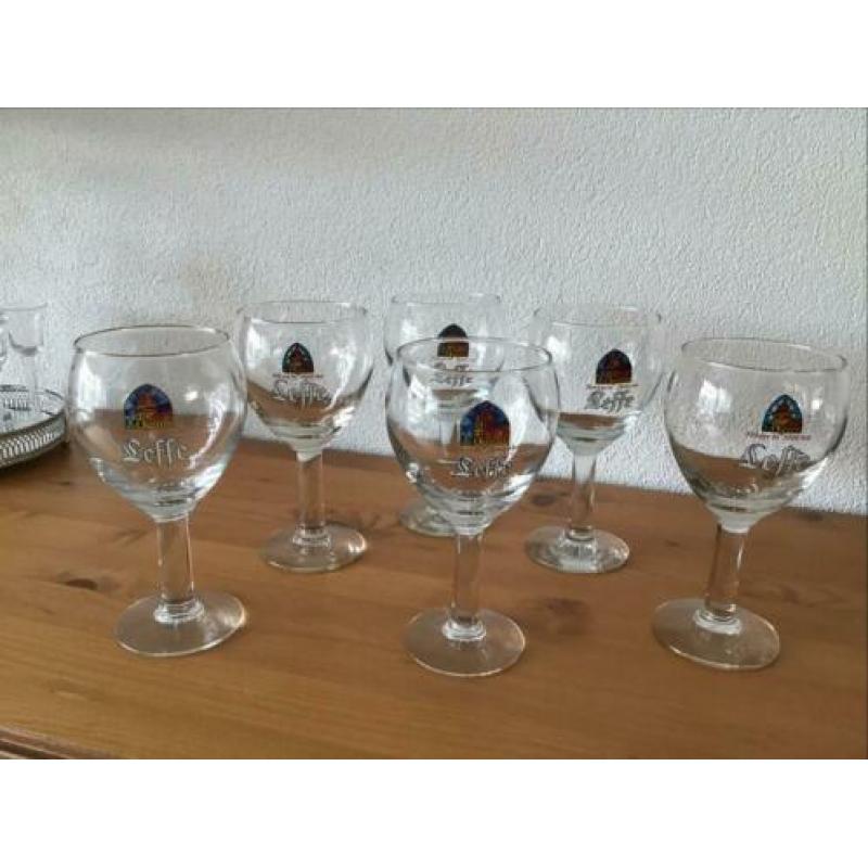 6 Leffe trappistenbierglazen