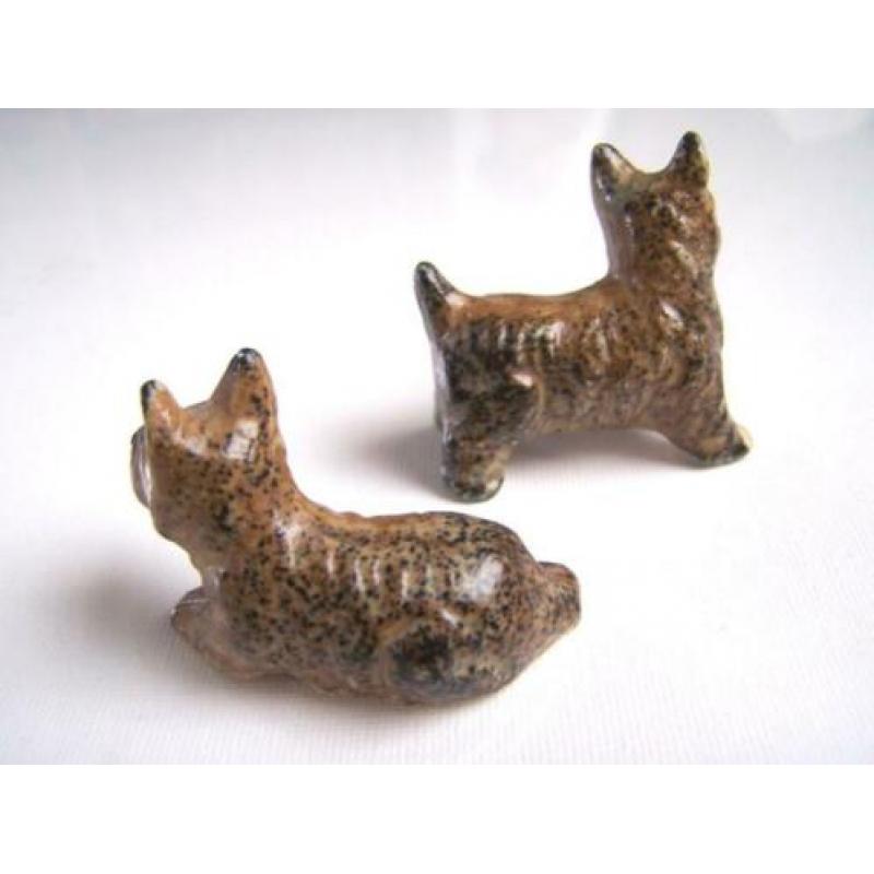 Twee Terriers Beeldjes | Hond | Hondje