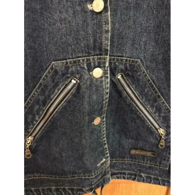 Jeansjas met capuchon