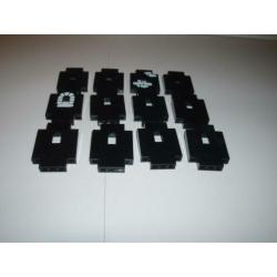 12 Lego Rots/Muur/Deur/Raam (17) ZWART in perfecte staat!!