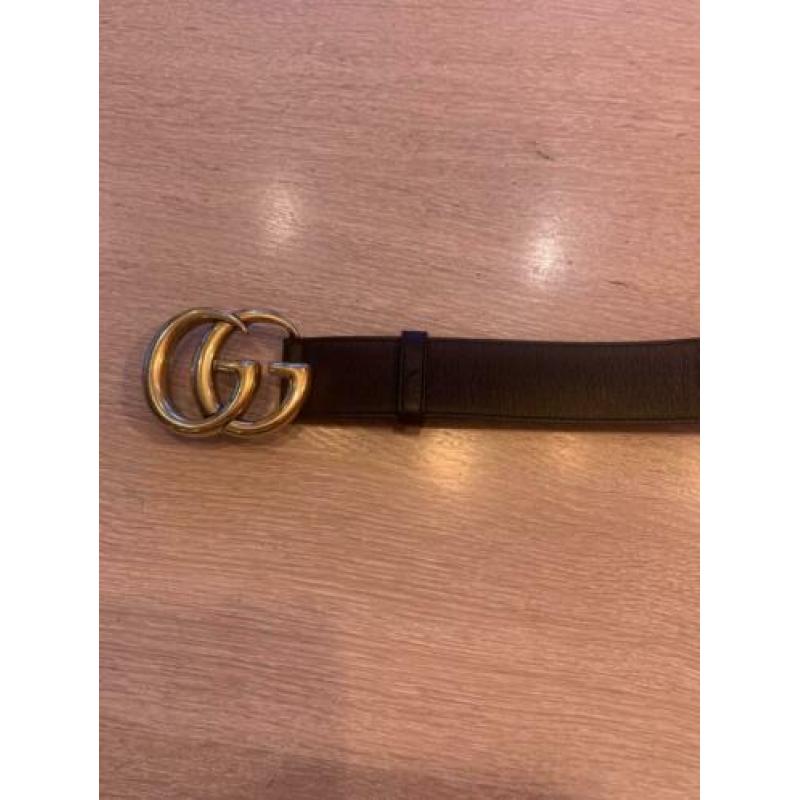 Zwarte leren ECHTE !! Gucci riem. Zo goed als nieuw.