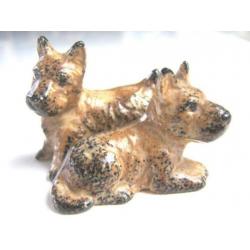 Twee Terriers Beeldjes | Hond | Hondje