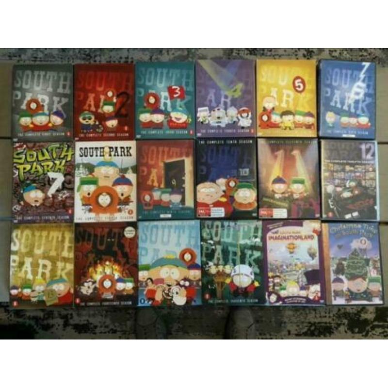 Grote South Park collectie dvd boxen 15 seizoenen