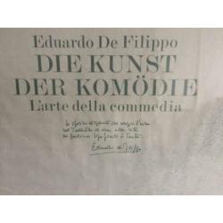 Vintage originele XL theaterposter Eduardo de Philippo 80s