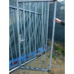 Hekwerk met poort en slot/sleutels Heras 4.85mx2.00m