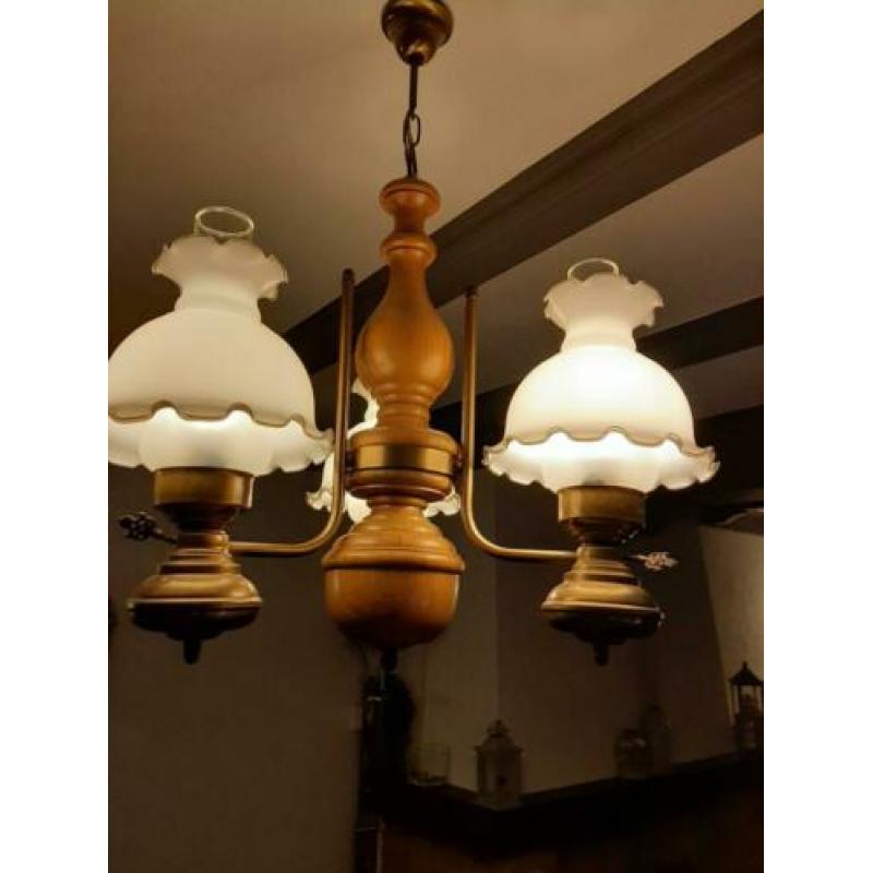 Hanglamp en 2 wandlampen
