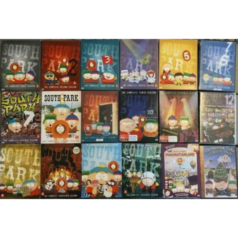 Grote South Park collectie dvd boxen 15 seizoenen