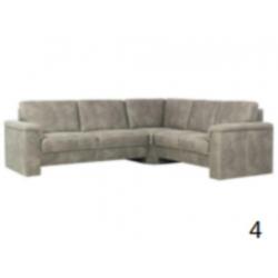 Bankstellen bekleed met stof