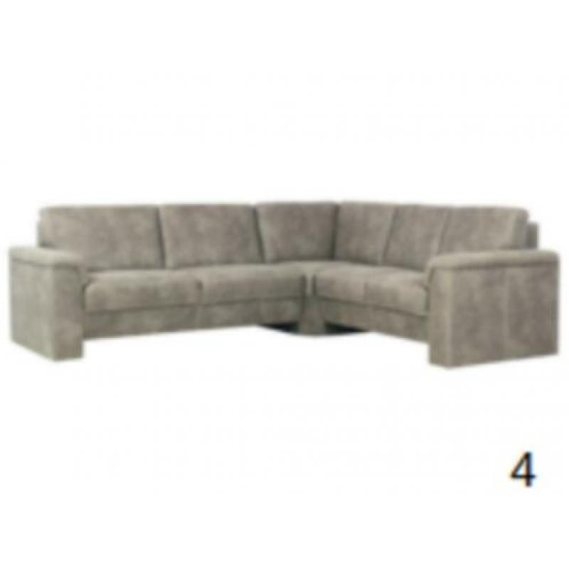 Bankstellen bekleed met stof
