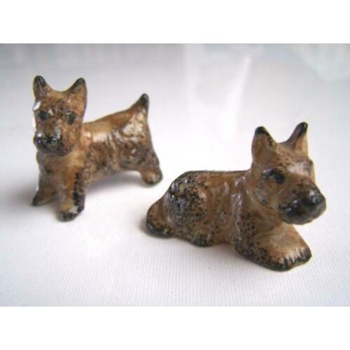 Twee Terriers Beeldjes | Hond | Hondje
