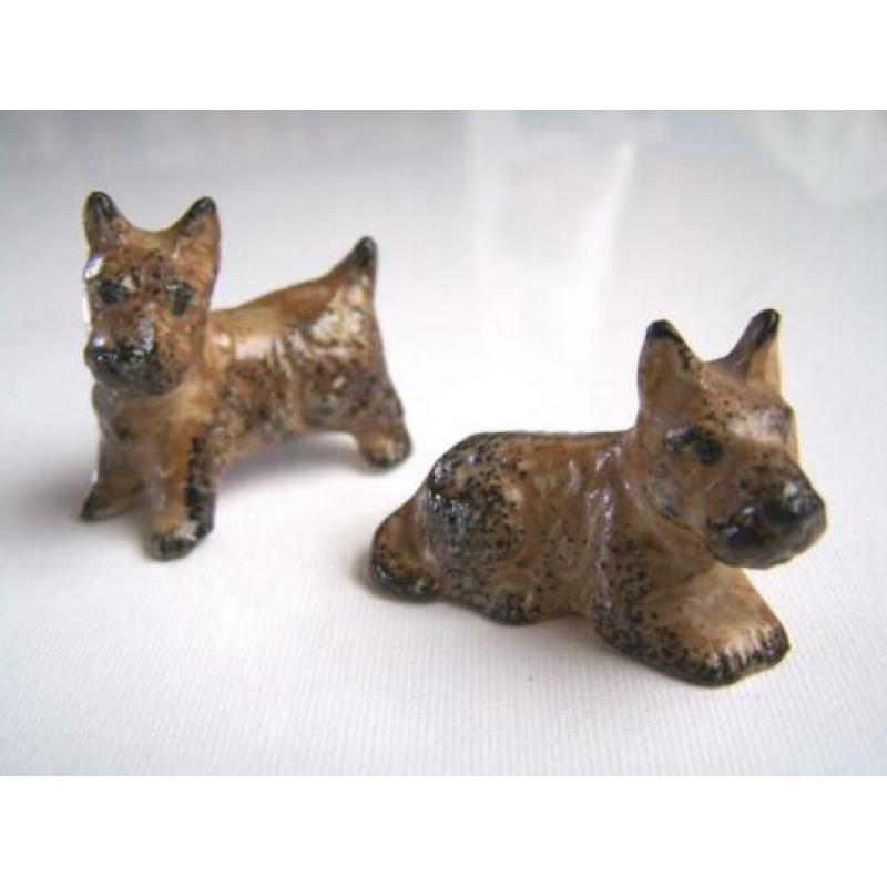 Twee Terriers Beeldjes | Hond | Hondje