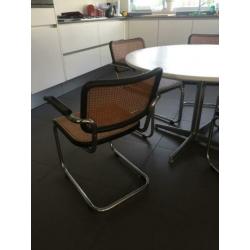 Vintage thonet eethoek marmer eettafel