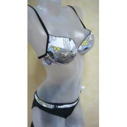 40B Nwe zwart wit voorgevormde beugel bikini N. Nobel 40 B