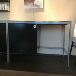 Ikea,zwart,met kast,roltafel(2)h90/b126/d64,5