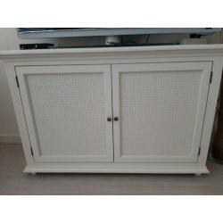 Prachtige landelijke dressoir en vitrine kast
