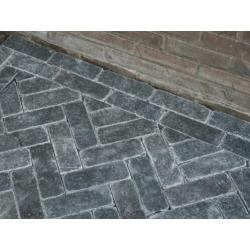 landelijke dikformaat klinkers Chinees hardsteen 20x7x5 cm