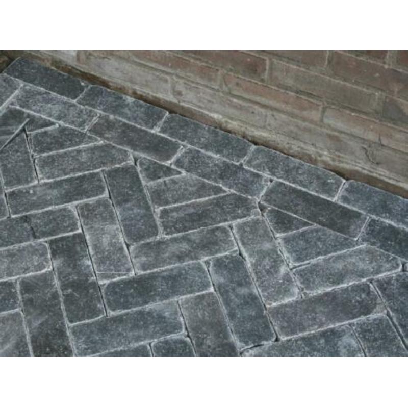 landelijke dikformaat klinkers Chinees hardsteen 20x7x5 cm