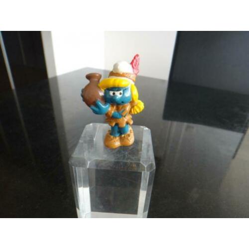 smurf, smurfin met kruik, indiaanse, nummer 2.0167