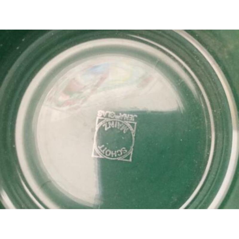 Retro zeldzame theeglazen (3x) Schott Mainz Jena Glass