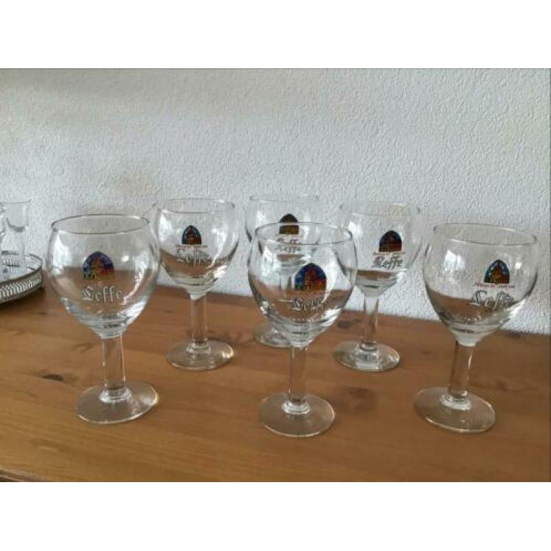 6 Leffe trappistenbierglazen