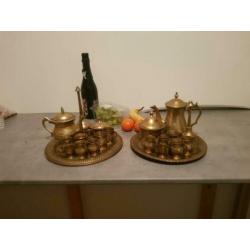 Miniatuur set geel koper