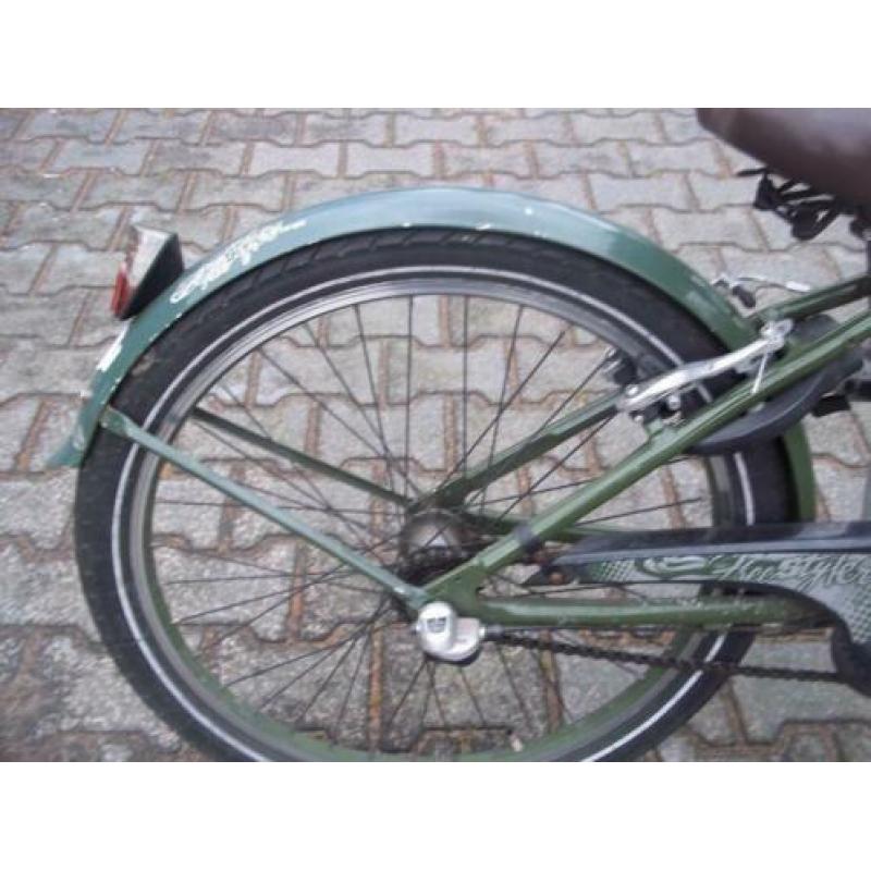 24 inch gebruikte stoere gazelle FREESTYLER n3 legergroen !!