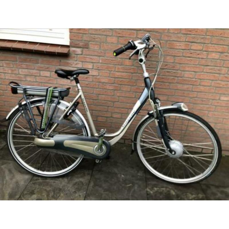 Elektrische gazelle orange met gold accu