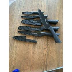 Messenset Zwart - 6 stuks