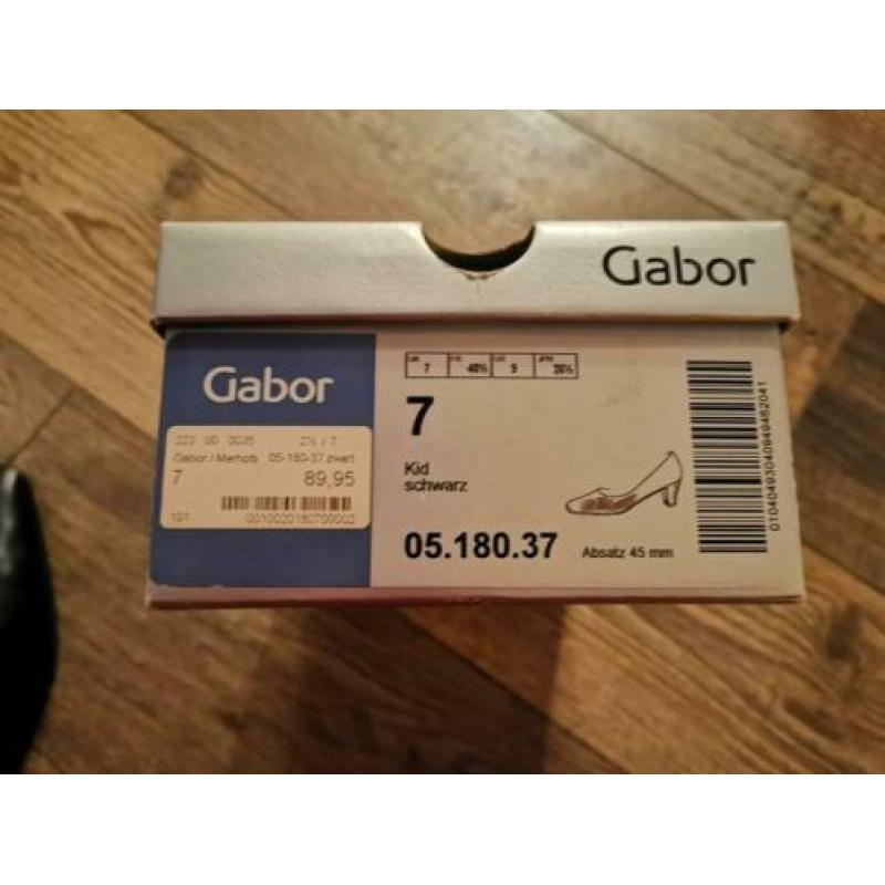 Gabor zwarte dames pumps - maat 7