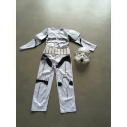 Stormtrooper pak StarWars maat 122-128 zgan!!