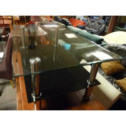 glazen salontafel