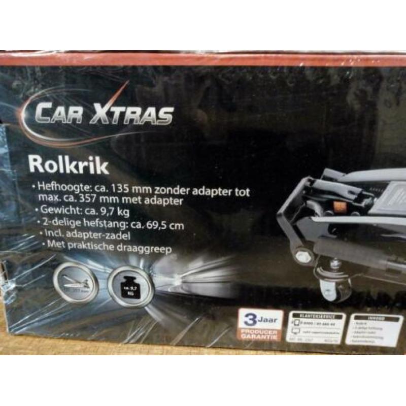 Rolkrik maximale draaglast 2 ton