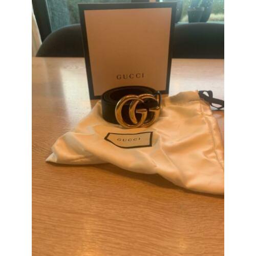 Zwarte leren ECHTE !! Gucci riem. Zo goed als nieuw.