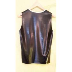 latex top heren, maat small, Wasteland, Toxic, Bitch