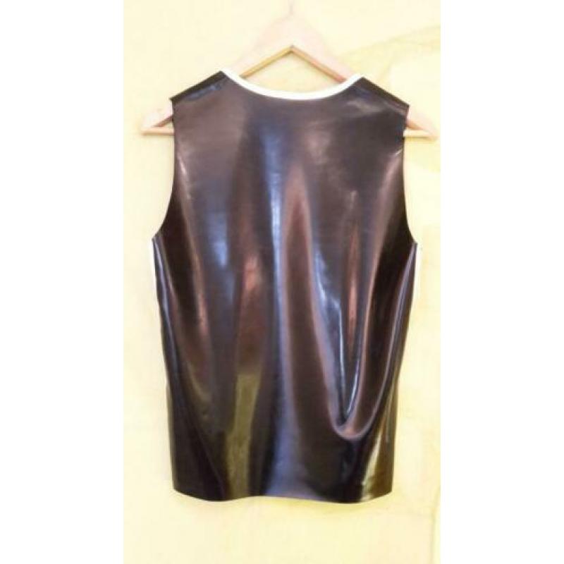 latex top heren, maat small, Wasteland, Toxic, Bitch