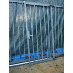 Hekwerk met poort en slot/sleutels Heras 4.85mx2.00m