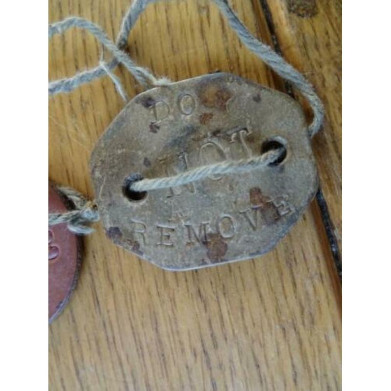 Setje dogtags, RAF op naam van Thomas