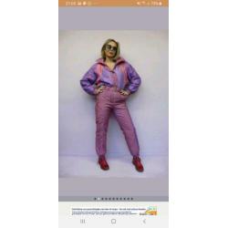 Skipak, ski overall retro, carnaval, dames maat M