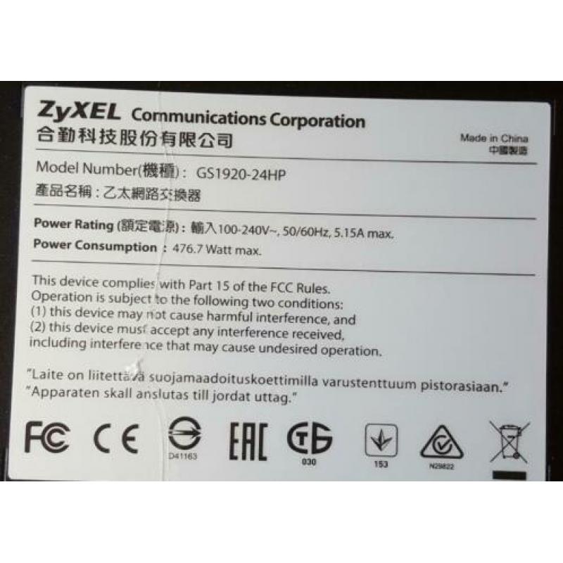Zyxel GS1920 24HP - switch