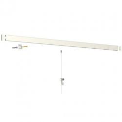 Click Rail Set schilderij ophangsysteem compleet 2 meter wit